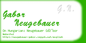 gabor neugebauer business card